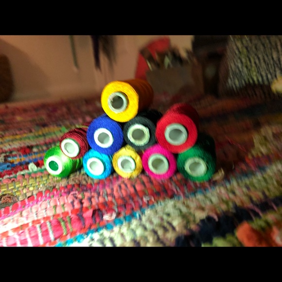 Women’s earrings Copper Silk Gold long tassel - Picture 4 of 6